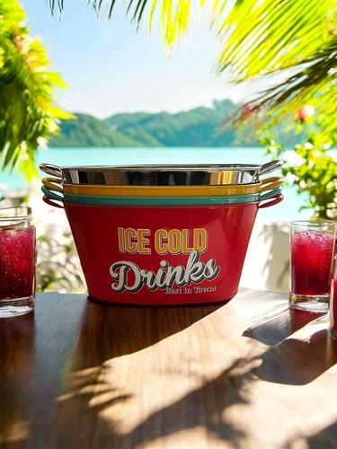Retro large ice cold drinks - cold,