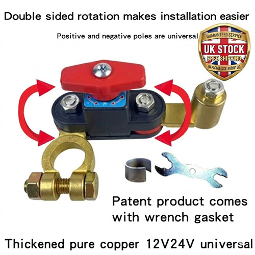 12v 24v car battery - 24v, disconnect