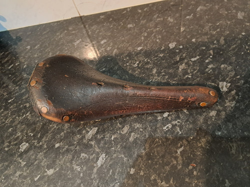 Vintage brooks leather saddle - vintage,