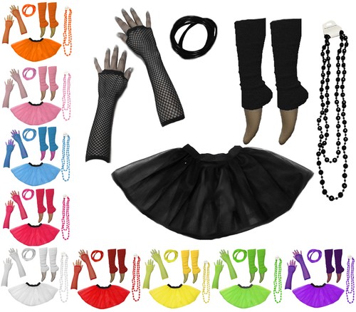 1980 neon tutu skirt leg - neon, uv