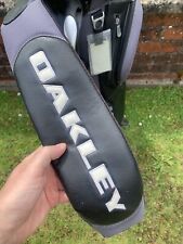 Vintage Oakley Golf Bag Pro Tour Golfing Cart Bags 6 Divider Black Logo RARE