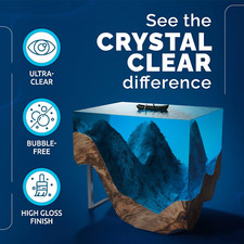 Craft Resin Deep Pour Epoxy Resin 6L Kit - 2" Pour Depths Crystal Clear Casting