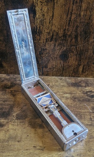 Vintage retro shaving set - vintage,