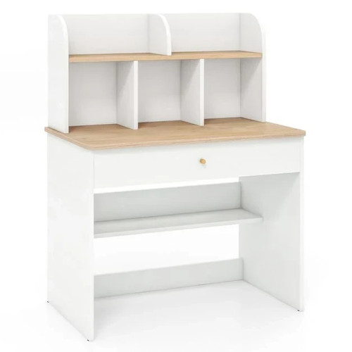 Costway kids wooden study - wooden, desk