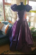 Amazing Vintage Purple Evening Gown Bridesmaids, Goth Dress Size 6/8/10