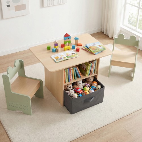 Wooden toddler activity table - wooden,
