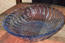 Vintage Blue Bagley Glass