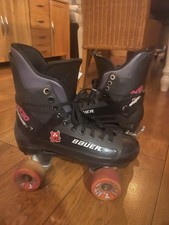 Bauer Turbos Quad Rollerskates 90s Original UK Size 6.5 UK
