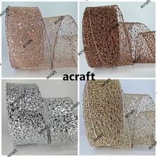 Christmas Ribbon Wired Edge