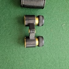 Vintage Soviet Russian Opera Glasses Binoculars with Leather Case