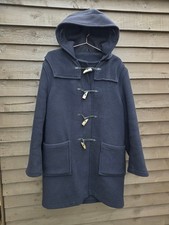 Original Montgomery Duffle Coat Mens 38 Medium Navy Wool Toggle Fastening Hooded