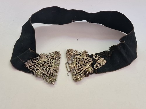 Antique large silver - , coloured