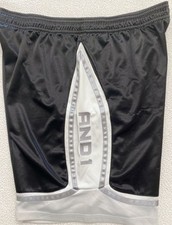 and 1 basketball shorts 3xl Mens Black/ White Polyester Front Pockets Hoop Gym