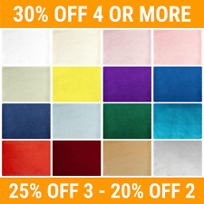 Plush Plain Velvet Upholstery Fabric - 137cm (54") Wide - 480gsm - By the Metre