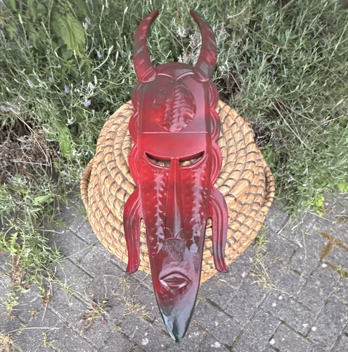 Painted wooden tribal - painted,