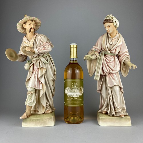 Pair large decorative - pair,