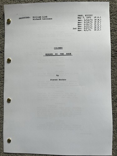 Columbo pilot script murder - columbo,