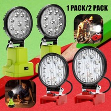 27W LED Flashlight Work Light For Makita Ryobi Milwaukee Dewalt  18V Battery