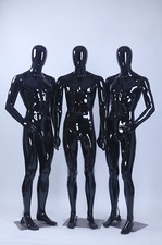 Abstract Mannequin Black Skin Tone Male Mannequin Egghead New