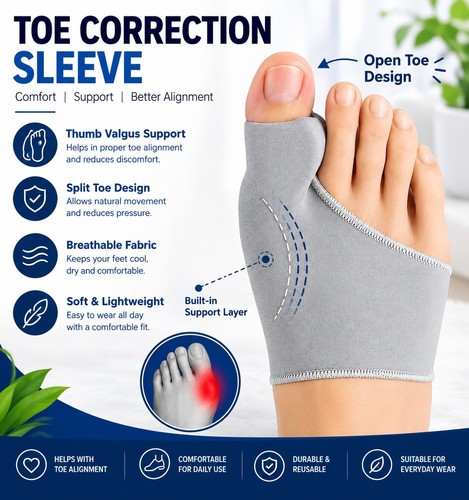 2pcs big toe bunion corrector - big,