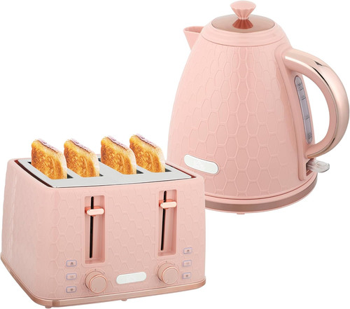 Stylish pink kettle and - pink,