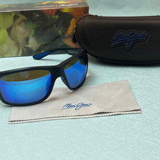 Maui Jim KANAIO COAST Blue Black Polarized Blue Sunglasses B811-03S
