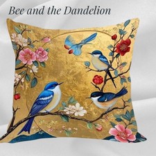 Golden Chinoiserie Bird and