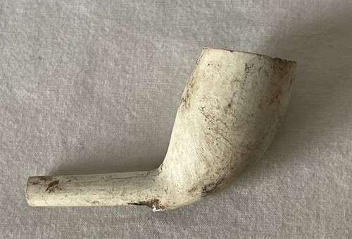 Antique partial clay pipe - antique,