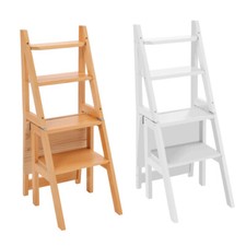 4 Steps Stool Wooden Folding