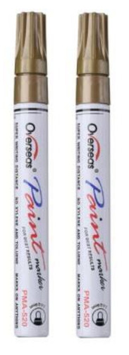 Gold tyre letter marker - 2x,