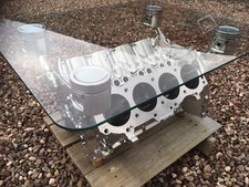 Engine block coffee table - block,