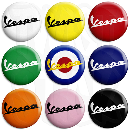 Vespa classic logo button - classic,