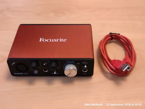 Focusrite scarlett solo - focusrite, 2nd