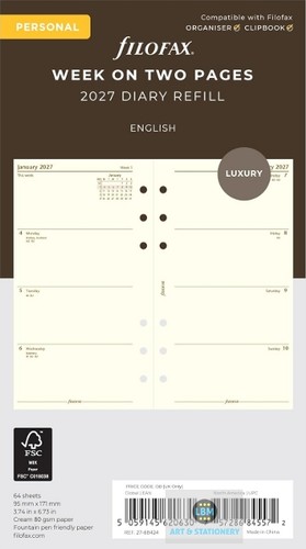 Filofax 2027 personal diary - diary,