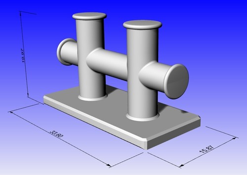 Model boat tug fittings - boat,
