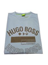 Hugo Boss men blue t-shirt cotton golf pro club bag ball gym sports Small Medium