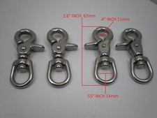 4pcs Stainless Steel Swivel