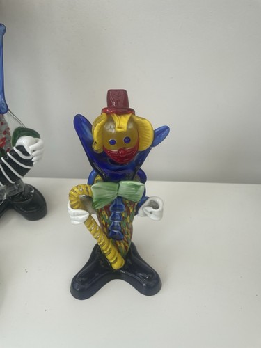 Murano glass clown - glass,