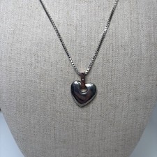 Clogau Cariad Sterling Silver Diamond Necklace Large Heart Pendant Rose Gold