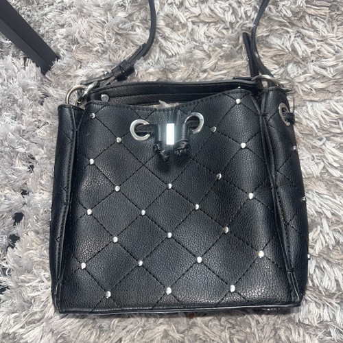 Zara black faux - faux, bucket