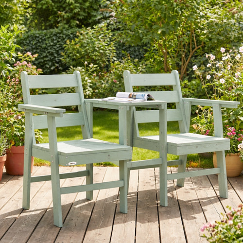 Wooden garden bench love - garden,
