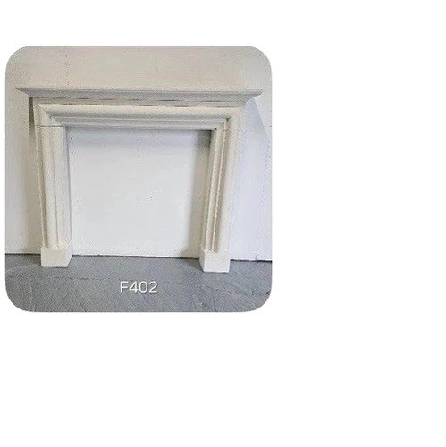 New limestone fireplace - new,