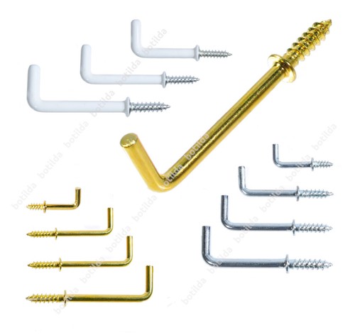 Dresser hooks brass white - brass,