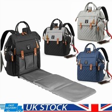 Maternity Bag Baby Nappy Diaper Changing Backpack Rucksack  With Changing Mat