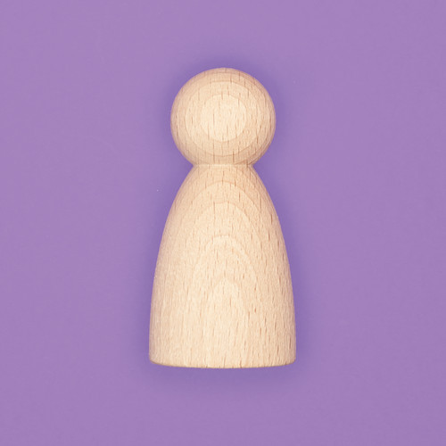 7cm rounded body - rounded, peg