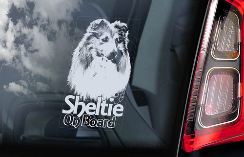 Sheltie car sticker shetland - sheltie,