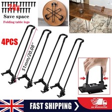 4Pcs Folding Table Legs Metal