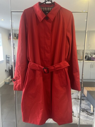 Aquascutum red trench coat - aquascutum,
