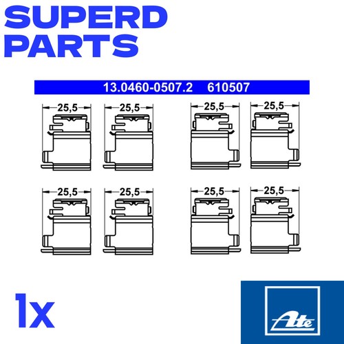 Brake pad fitting - pad, rear