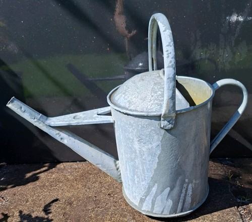 Vintage galvanised watering - vintage,
